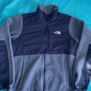 North Face purple zip up fleece jacket